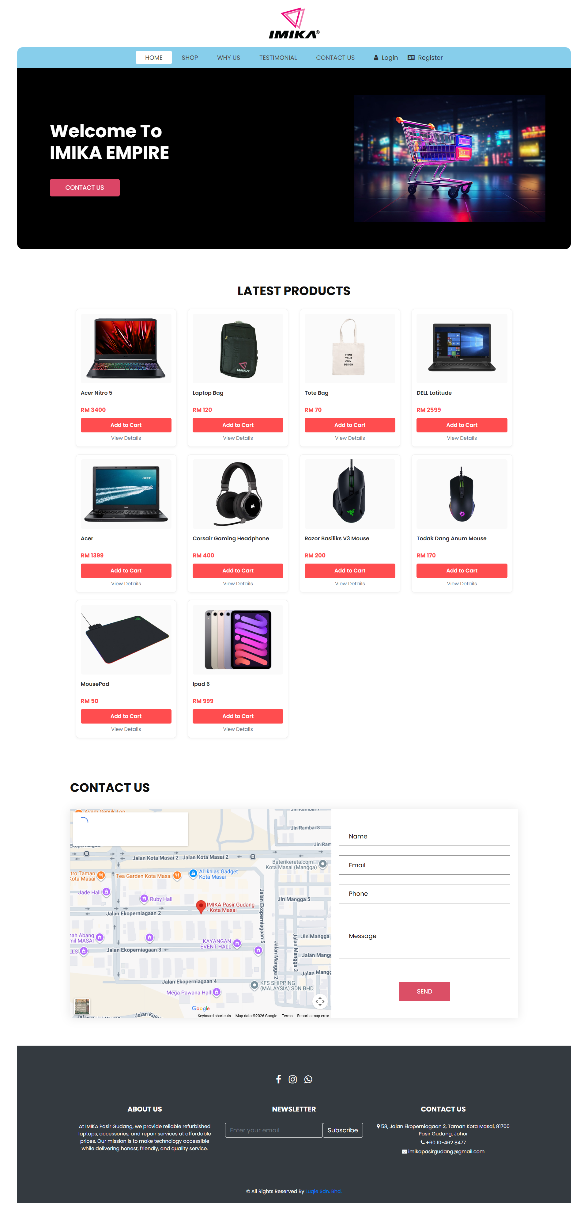 IMIKA Pasir Gudang Online Store