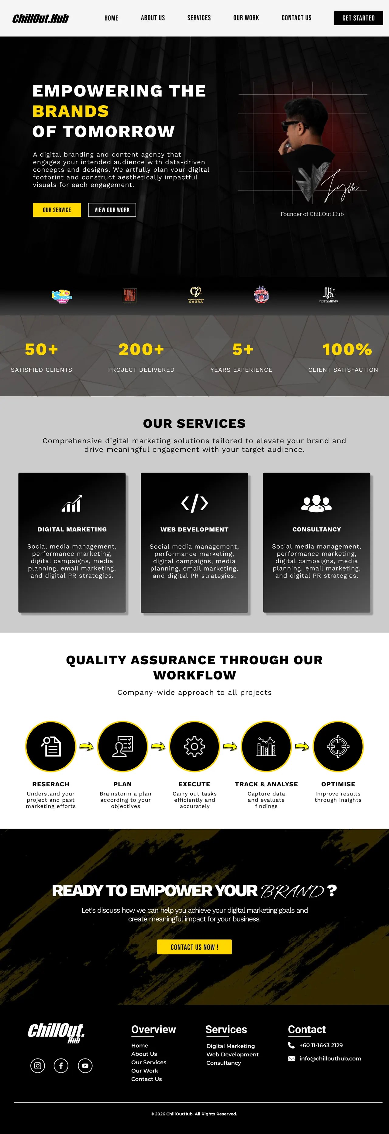 ChillOutHub Digital Marketing Website