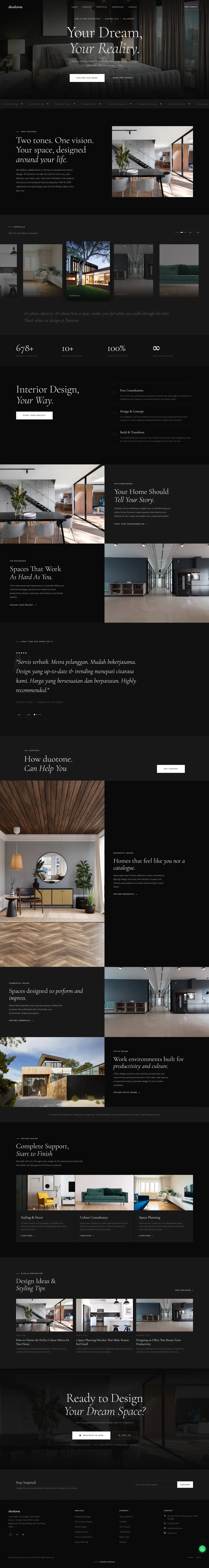 Duotone Renovation - Corporate Website by SkyInfers