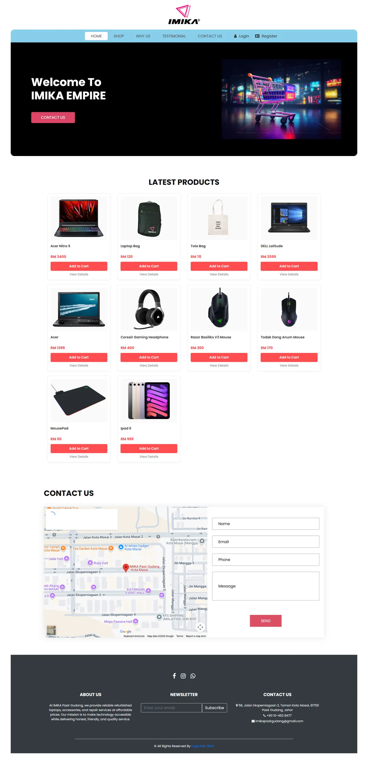 IMIKA Pasir Gudang Online Store